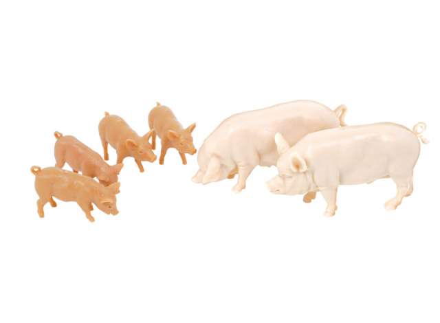 Britains |   | BR40966 | 1/32 | Big white pigs | 