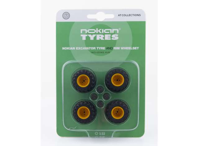 AT-Collections | Tools & Accessoires   Wheels & Rims | AT3200102 | 1/32 | Nokian Single Tyre and rim wheelset including hub.

!! This ITEM WILL CHANGE TOO AT3200106 !! | 