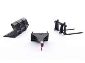 AT-Collections | Eurosteel Diorama items | AT3200121 | 1/32 | Eurosteel wheelloader attachment set (fully licensed). Fits perfectly on the Volvo L60H wheel loader. | 