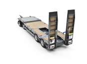 AT-Collections | Nooteboom Nooteboom | AT3200139GY | 1/32 | NOOTEBOOM ASDV-40-22 4 AXLE DRAWBAR TRAILER WITH RAMPS Antraciet | 