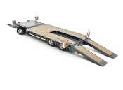 AT-Collections | Nooteboom Nooteboom | AT3200139GY | 1/32 | NOOTEBOOM ASDV-40-22 4 AXLE DRAWBAR TRAILER WITH RAMPS Antraciet | 